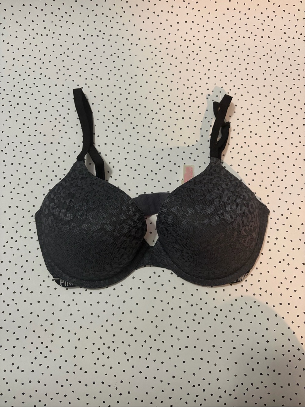 Victoria’s Secret PINK leopard lace push up bra